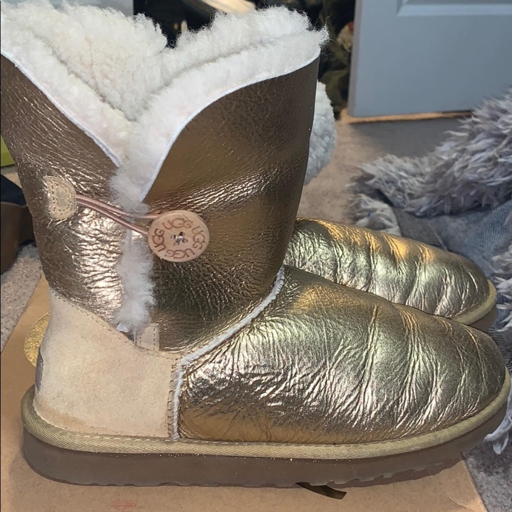 Metallic Gold UGGs